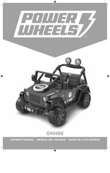 Power Wheels GNH86 Guide De L'utilisateur