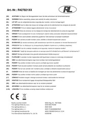 Reality Leuchten R427821 Serie Instructions De Montage