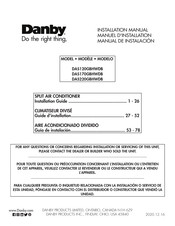 Danby DAS120GBHWDB Guide D'installation