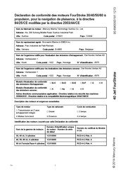 Mercury Marine 1C010000 Mode D'emploi