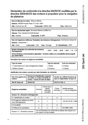 Mercury Marine 0E433154 Mode D'emploi