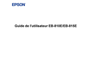 Epson EB-810E Guide De L'utilisateur