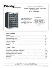 Danby Designer DWC123BLSDD Guide D'utilisation Et Soins De Propriètaire