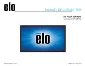 ELO Touch Solutions IDS 6553L Manuel De L'utilisateur