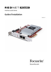 Focusrite REDNET PCIeNX Guide D'installation