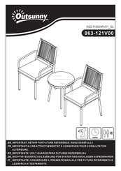 Outsunny 863-121V00 Manuel D'utilisation