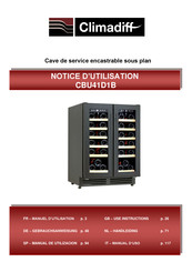 Climadiff CBU40D1B Notice D'utilisation