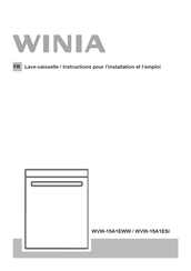 WINIA WVW-15A1EWW Instructions Pour L'installation Et L'emploi