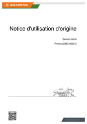 Amazone Primera DMC 6000-2 Notice D'utilisation D'origine