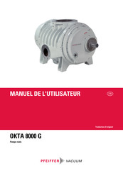 Pfeiffer Vacuum OKTA 8000 G ATEX Manuel De L'utilisateur