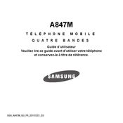 Samsung A847M Guide De L'utilisateur