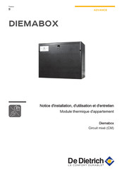 De Dietrich ADVANCE DIEMABOX Circuit mixe CM Notice D'installation, D'utilisation Et D'entretien
