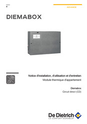 De Dietrich ADVANCE DIEMABOX Circuit direct Notice D'installation, D'utilisation Et D'entretien