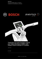 Bosch ZA- 15 -00 64 Traduction Du Mode D'emploi Original