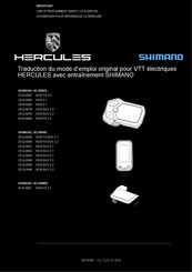 Hercules SHIMANO SC-E6000 Traduction Du Mode D'emploi Original