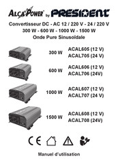 PRESIDENT Alca Power ACAL708 Manuel D'utilisation