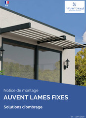 AtriumConcept AUVENT LAMES FIXES Notice De Montage