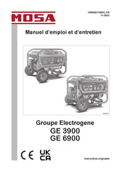 Mosa GE 3900 Manuel D'emploi Et D'entretien