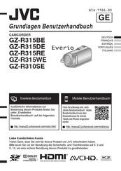 JVC Everio GZ-R315RE Guide De L'utilisateur