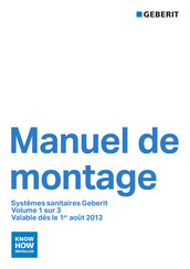 Geberit Monolith Manuel De Montage