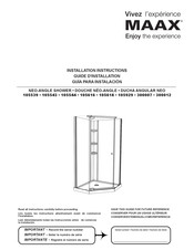 MAAX 105616 Guide D'installation