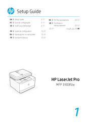 HP LaserJet Pro MFP 3103fdw Guide De Configuration