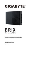 Gigabyte BRIX GB-BNIP-N200 Guide De Démarrage Rapide