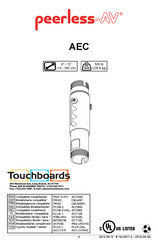 peerless-AV AEC1012-S Instructions D'installation