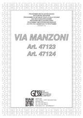 Gessi VIA MANZONI 47124 Manuel D'installation