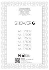 Gessi SHOWER G 67506 Manuel D'installation