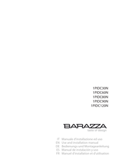 Barazza 1PIDC30N Manuel D'installation Et D'utilisation