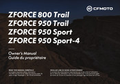 CF MOTO ZFORCE 950 Trail Guide Du Propriétaire