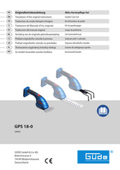 Güde 58405 Traduction Du Mode D'emploi D'origine