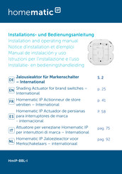 HomeMatic IP HmIP-BBL-I Notice D'installation Et D'emploi