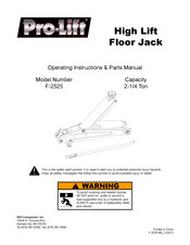 Pro-Lift F-2525 Mode D'emploi