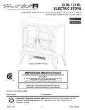 Pleasant Hearth ES-323 Instructions De Montage