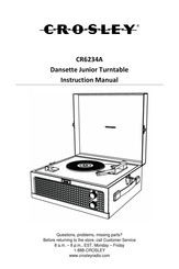 Crosley CR6234A Manuel D'instructions