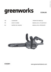 GreenWorks CSG401 Manuel De L'utilisateur