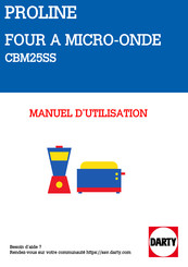 Proline CBM25SS Manuel D'utilisation