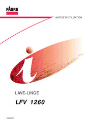 FAURE LFV 1260 Notice D'utilisation