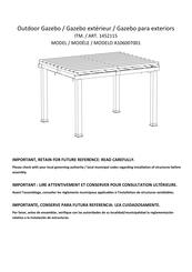 Sunjoy 1452115 Instructions De Montage