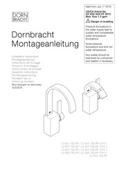 Dornbracht 33 500 782-FF Instructions De Montage
