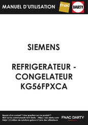 Siemens KGF Série Notice D'utilisation