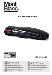 Mont Blanc MB RoofBox Space Instructions De Montage