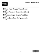 Toro Super Recycler 53 Manuel De L'utilisateur