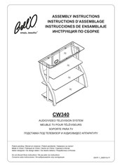 Bello CW340 Instructions D'assemblage
