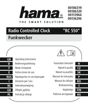 Hama RC 550 Mode D'emploi