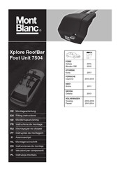 Mont Blanc Xplore Unit 7504 Instructions De Montage