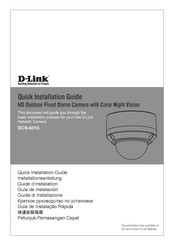 D-Link DCS-6315 Guide D'installation