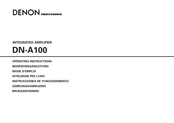 Denon Professional DN-A100 Mode D'emploi